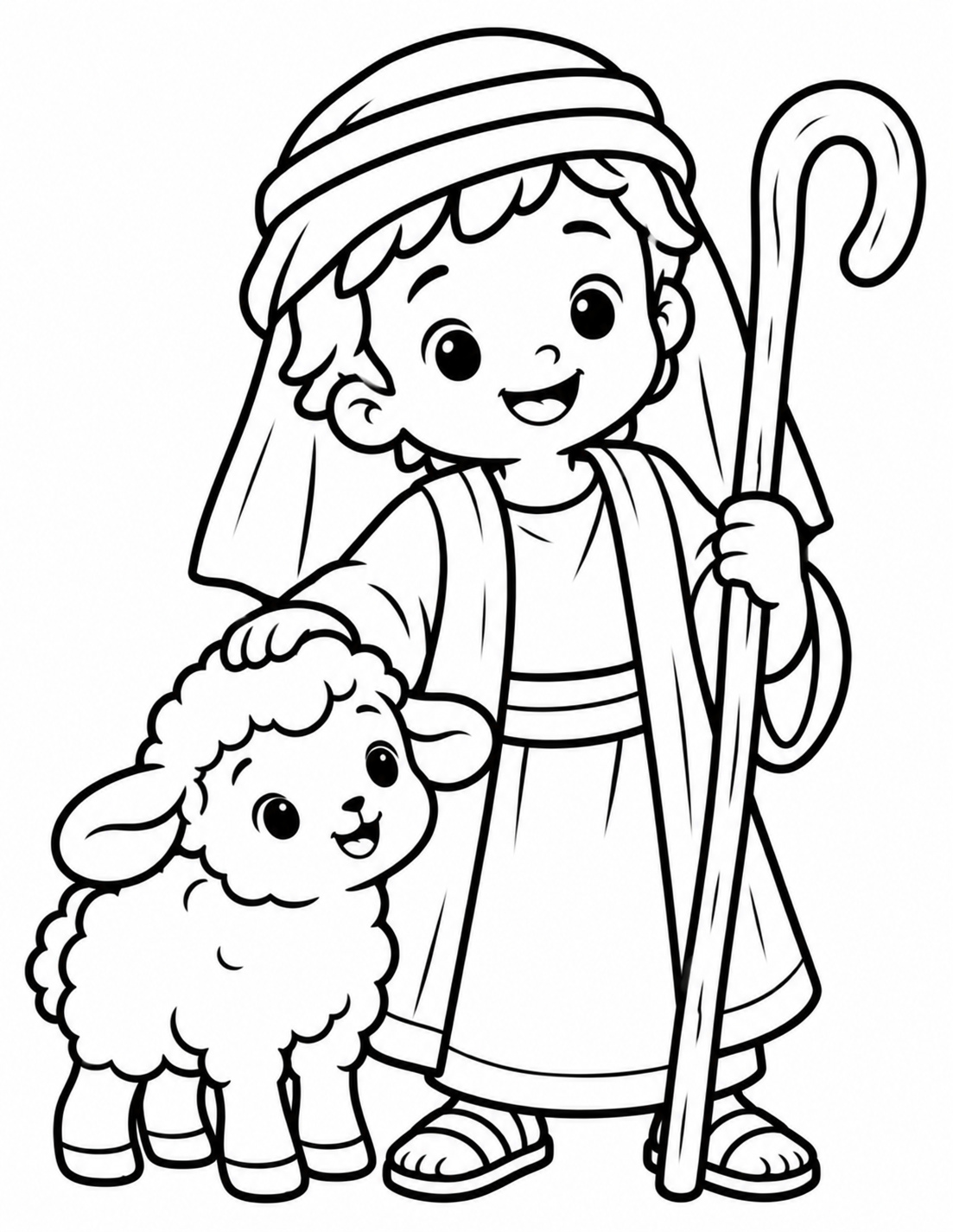 Navidad para Colorear: 30 Dibujos Fáciles para Niños Pequeños | Pesebre y Navidad | PDF Imprimible