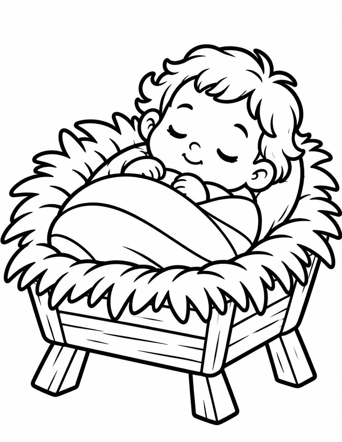 Navidad para Colorear: 30 Dibujos Fáciles para Niños Pequeños | Pesebre y Navidad | PDF Imprimible