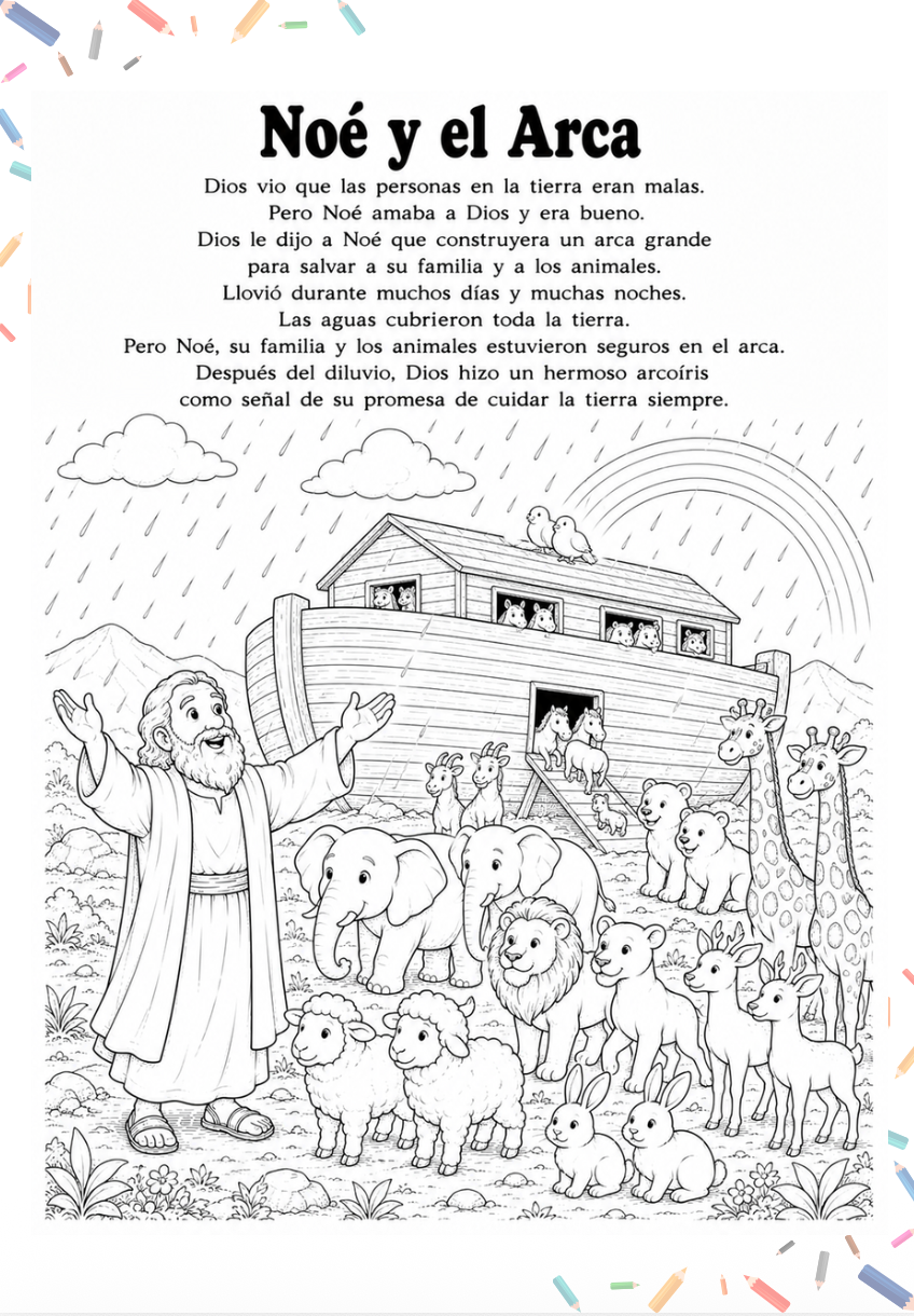 81 Historias Bíblicas para Colorear | Devocional en Familia con PDF Imprimible
