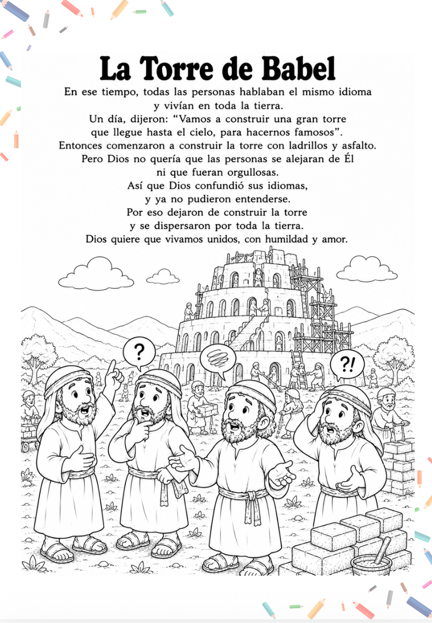 81 Historias Bíblicas para Colorear | Devocional en Familia con PDF Imprimible