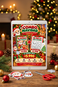 Mockup tablet Combo Navideño PDF imprimible
